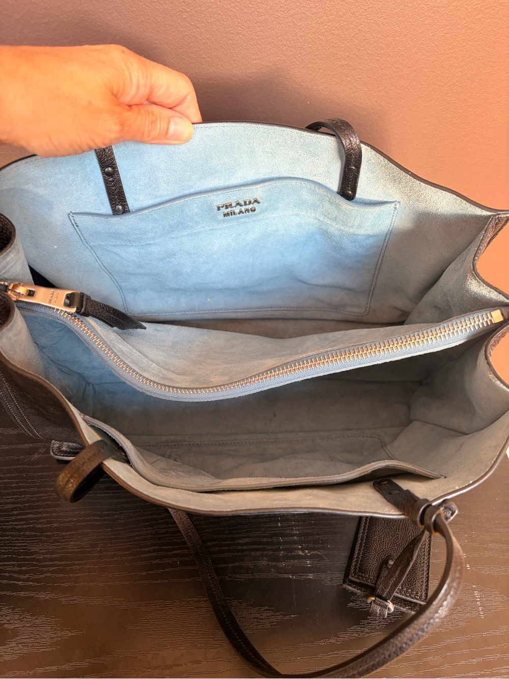 Prada Black Leather Etiquette Tote - Picture 5 of 12